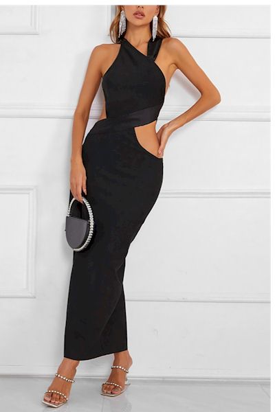 Load image into Gallery viewer, Sexy Slit Backless Lace-Up Slight Stretch Luxury Evening Gown
