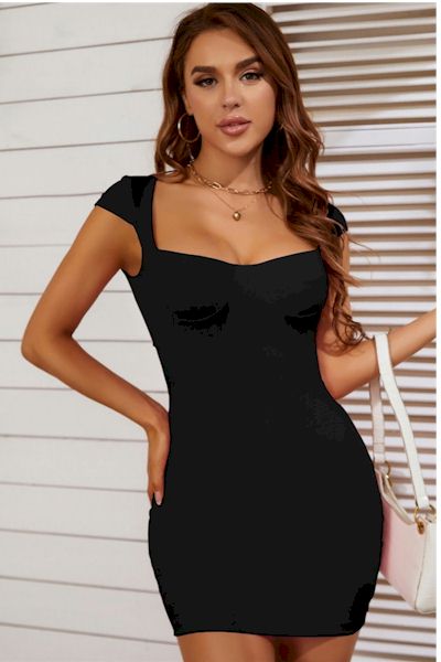 Load image into Gallery viewer, Black Mini Dress!
