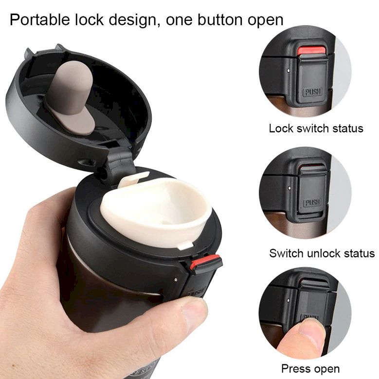 Portable Spill Proof Travel Mug Vacuum Flask