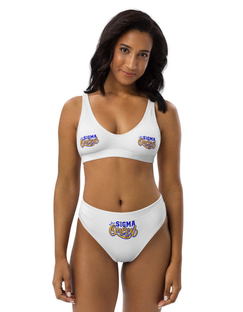 Load image into Gallery viewer, Sigma Gamma Rho Queen wearing High Waist Bikini
