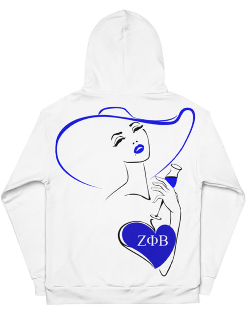 Load image into Gallery viewer, Zeta All-Over Unisex Hoodie
