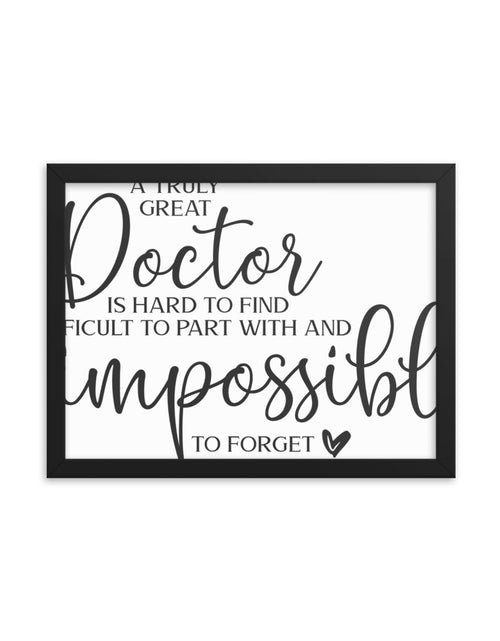 Load image into Gallery viewer, Great Doctor Framed poster
