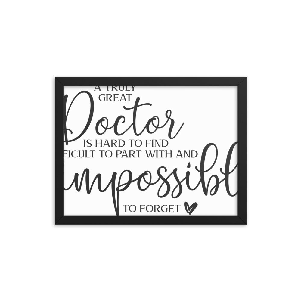 Great Doctor Framed poster