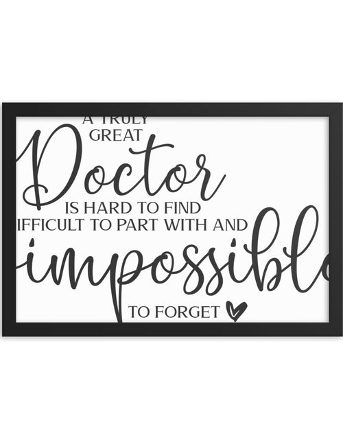 Load image into Gallery viewer, Great Doctor Framed poster
