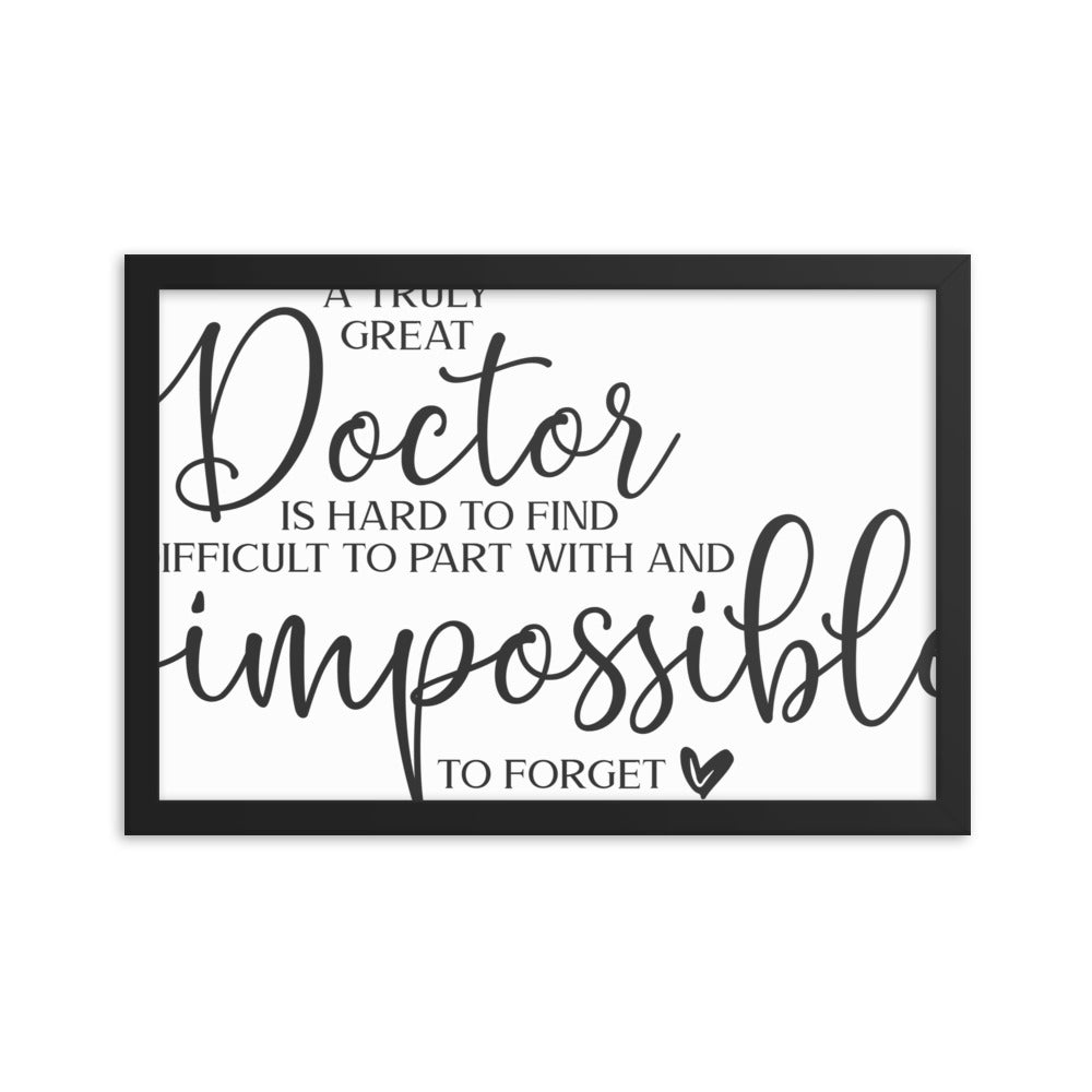 Great Doctor Framed poster