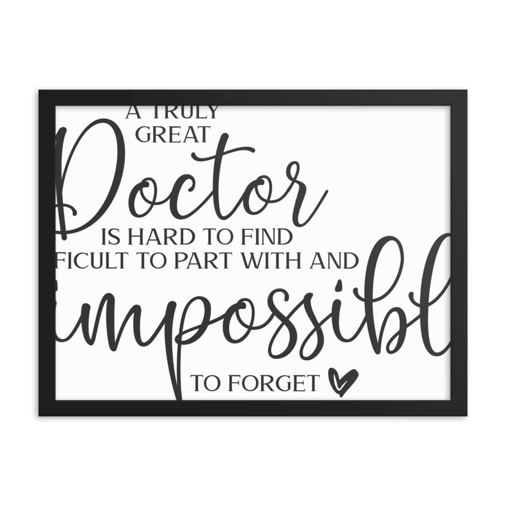 Great Doctor Framed poster