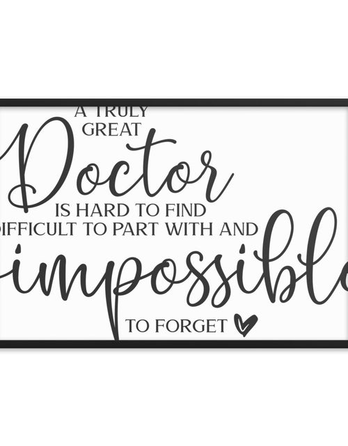 Load image into Gallery viewer, Great Doctor Framed poster
