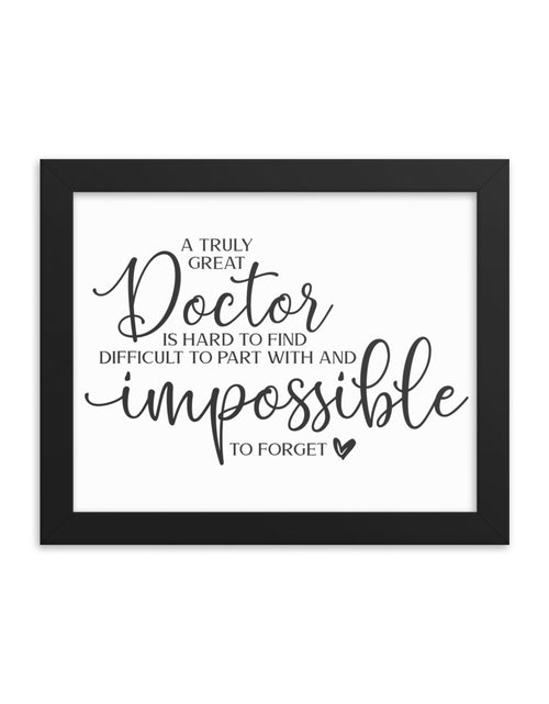 Load image into Gallery viewer, Great Doctor Framed poster
