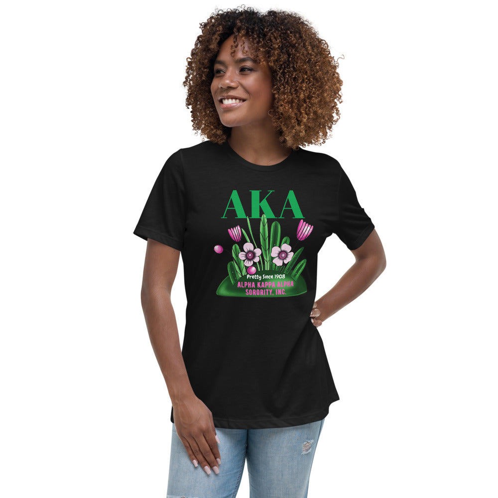 Alpha Kappa Alpha pretty Since 1908  T-Shirt Black 