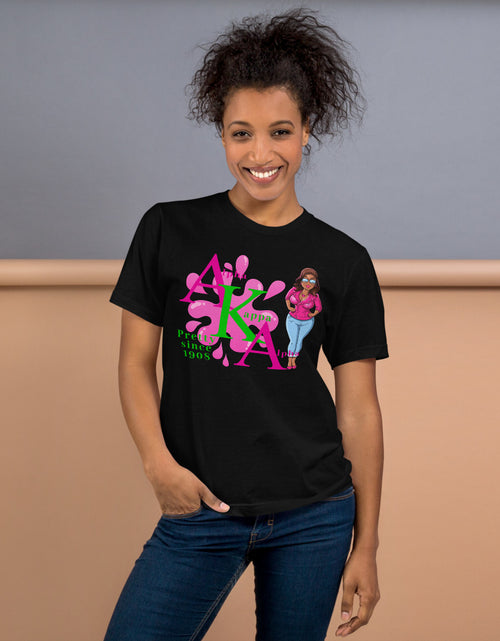 Load image into Gallery viewer, Alpha Kappa Alpha - Pretty Since 1908 AKA T-Shirt Black
