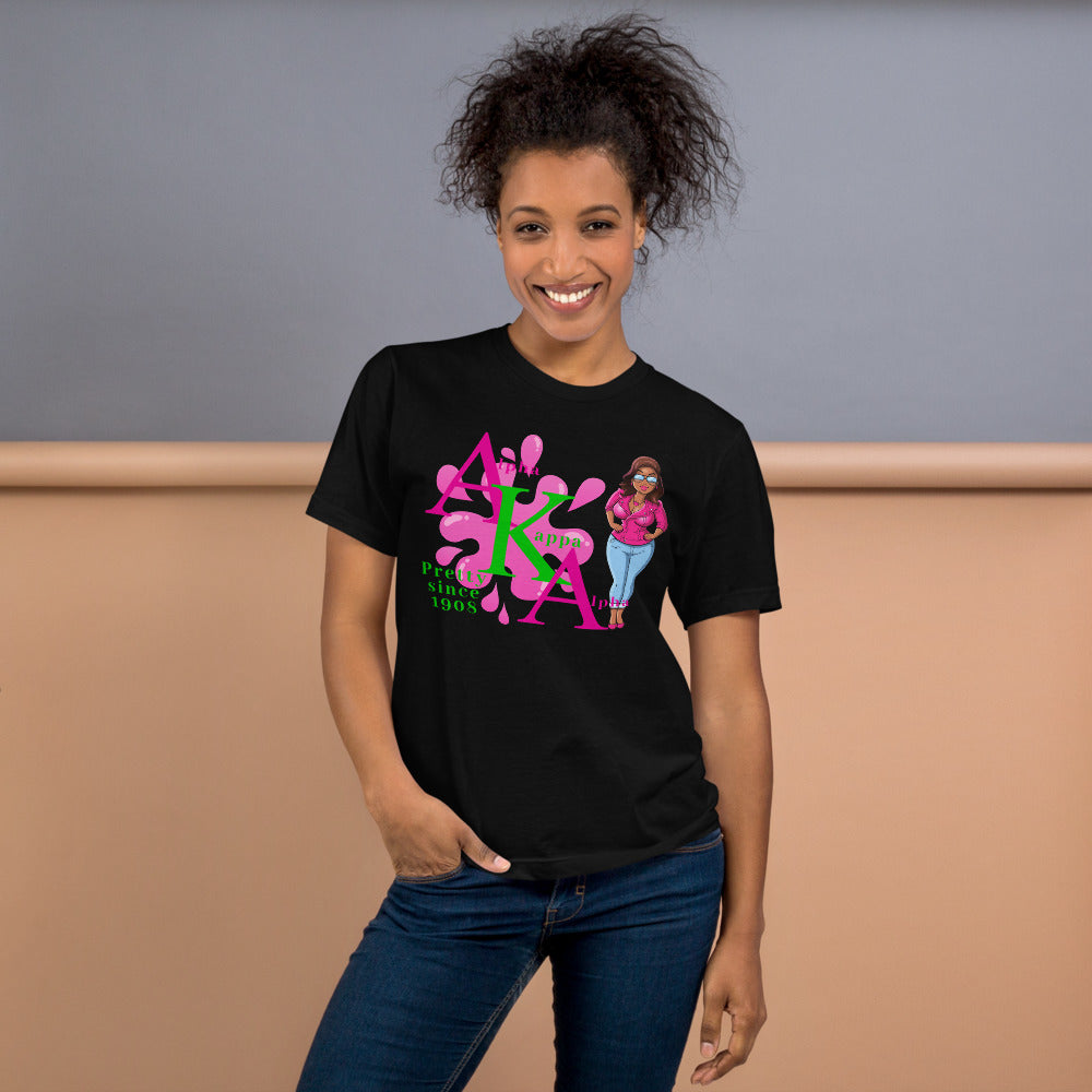 Alpha Kappa Alpha - Pretty Since 1908 AKA T-Shirt Black