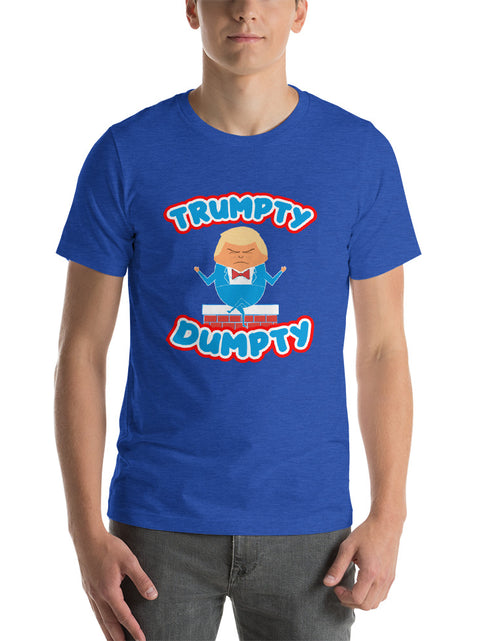 Load image into Gallery viewer, Blue Trumpty Dumpty Short-Sleeve Unisex T-Shirt
