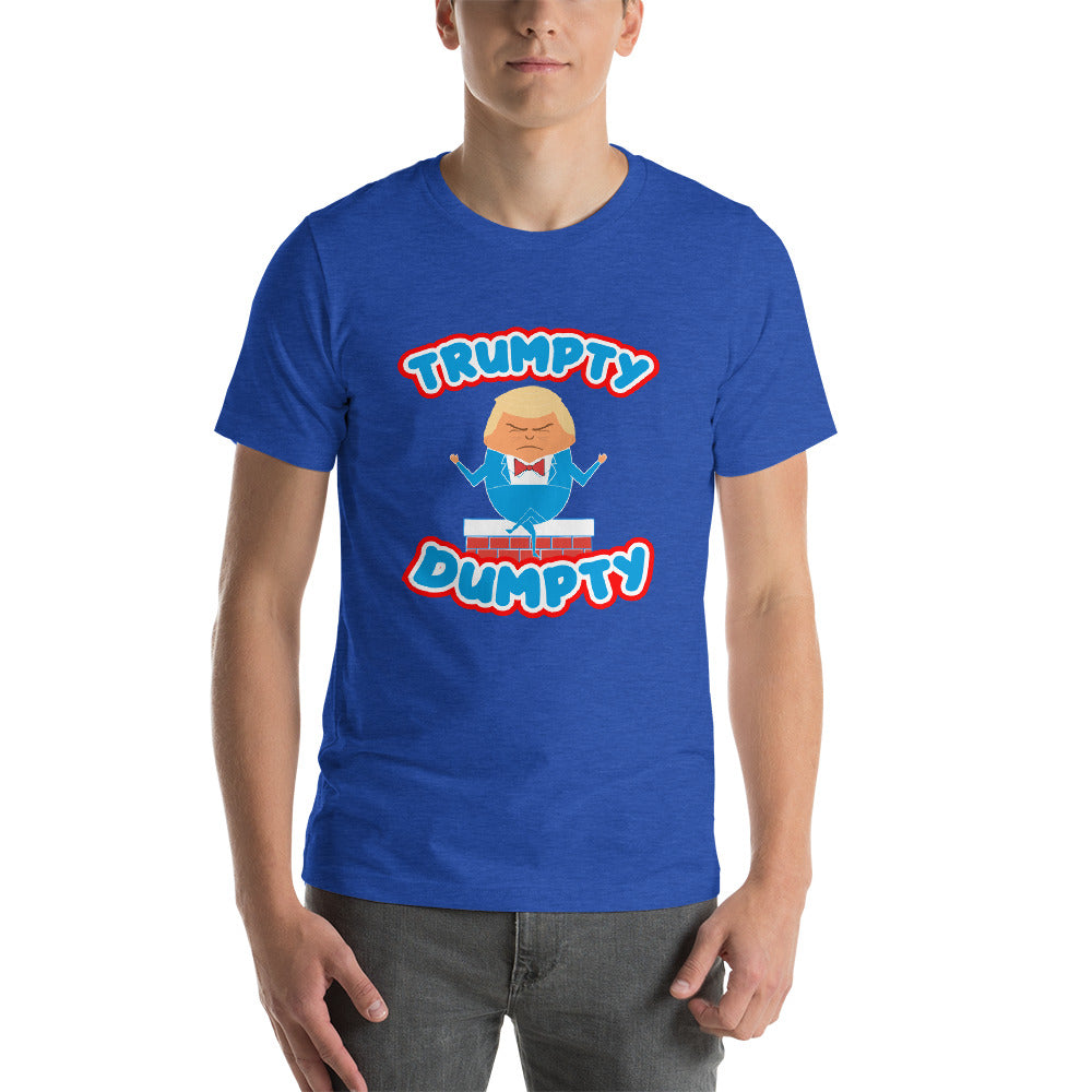 Blue Trumpty Dumpty Short-Sleeve Unisex T-Shirt