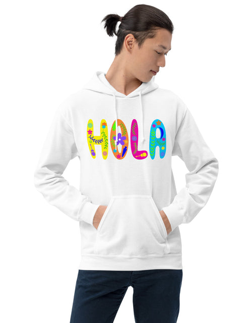 Load image into Gallery viewer, Hola Colorful Unisex Hoodie
