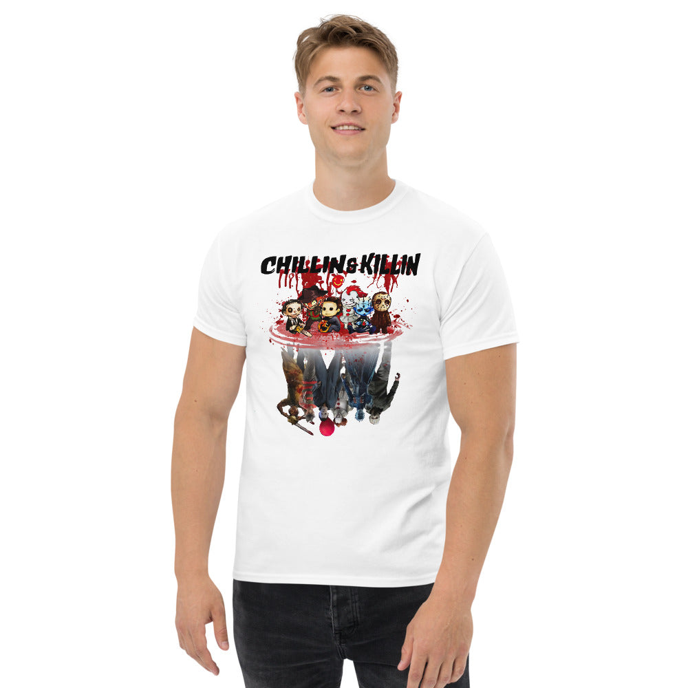 Chillin  and Killin It Halloween Time Men's heavyweight tee