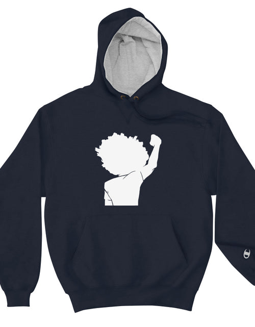 Load image into Gallery viewer, Black Lives Matter Salute Hoodie Navy
