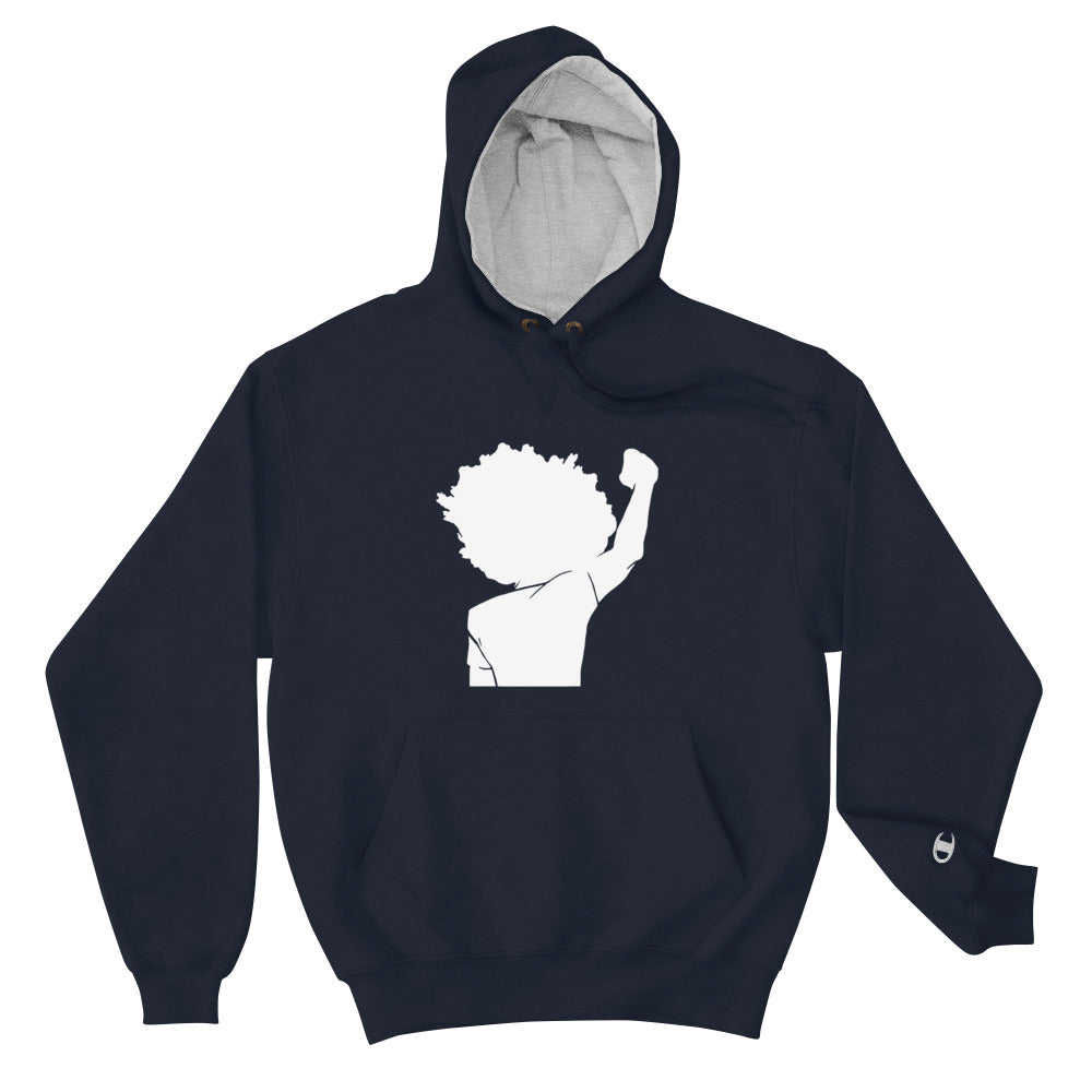 Black Lives Matter Salute Hoodie Navy