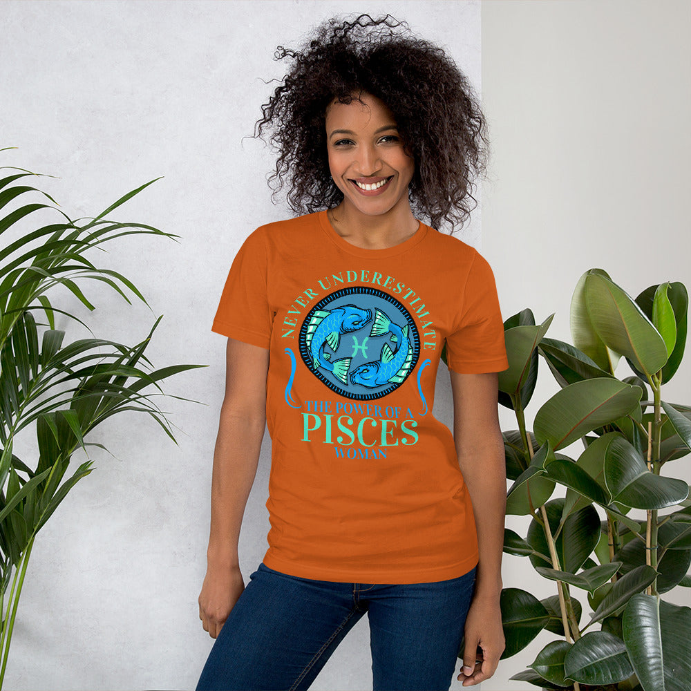 Zodiac Sign Pisces Short-Sleeve Unisex T-Shirt