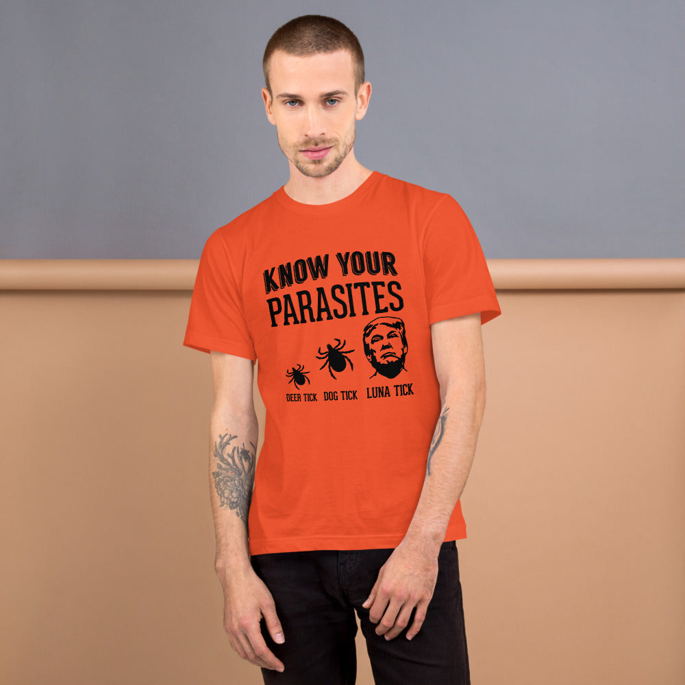 Know Your Parasites Trump T-Shirt Orange