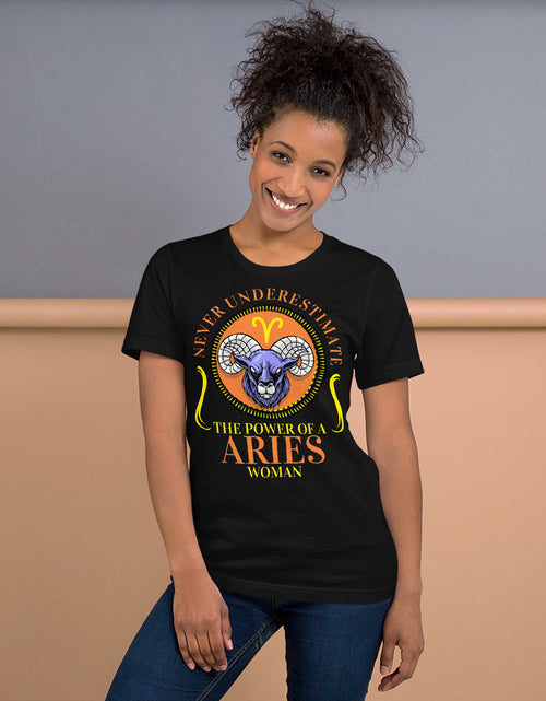 Load image into Gallery viewer, Zodiac Sign Aries Short-Sleeve Unisex T-Shirt
