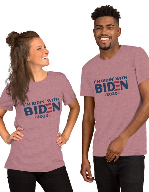 Load image into Gallery viewer, I&#39;m Ridin with  Biden Short-Sleeve Unisex T-Shirt
