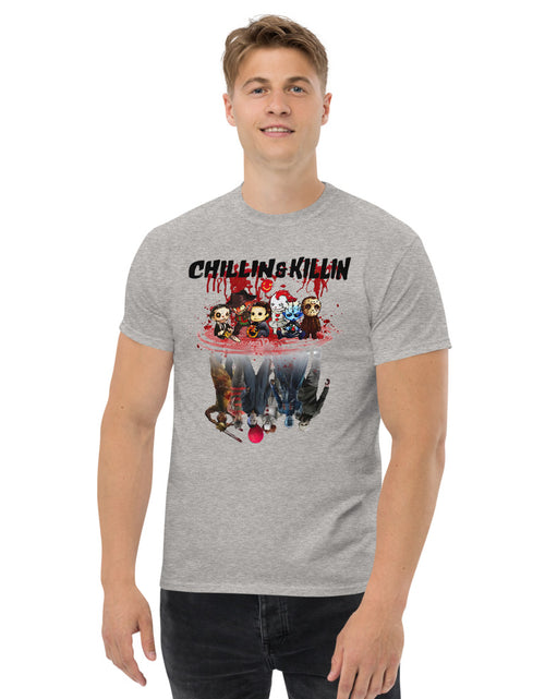 Load image into Gallery viewer, Chillin  and Killin It Halloween Time Men&#39;s heavyweight tee
