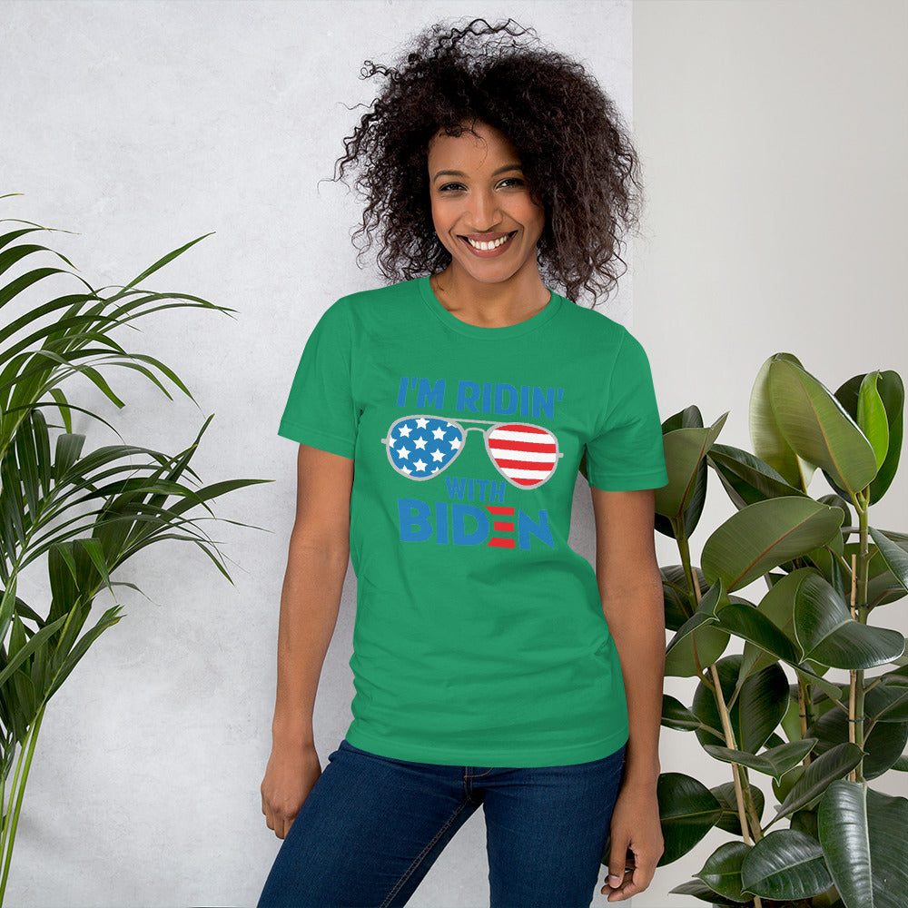 I'm Ridin With Biden 2020 Short-Sleeve Green T-Shirt