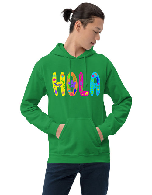 Load image into Gallery viewer, Hola Colorful Unisex Hoodie
