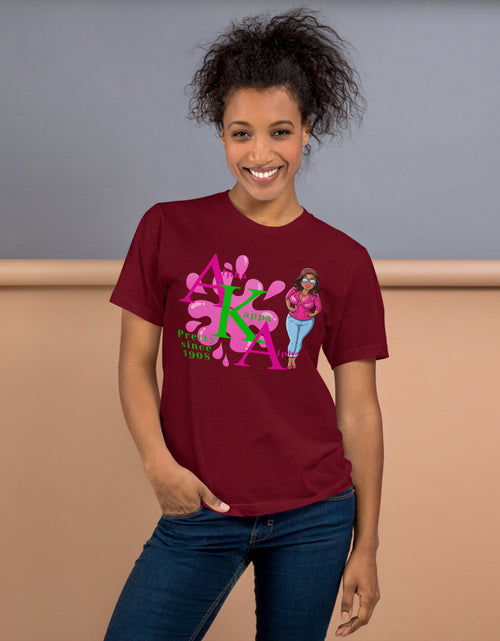 Load image into Gallery viewer, Alpha Kappa Alpha - Pretty Since 1908 AKA T-Shirt Red
