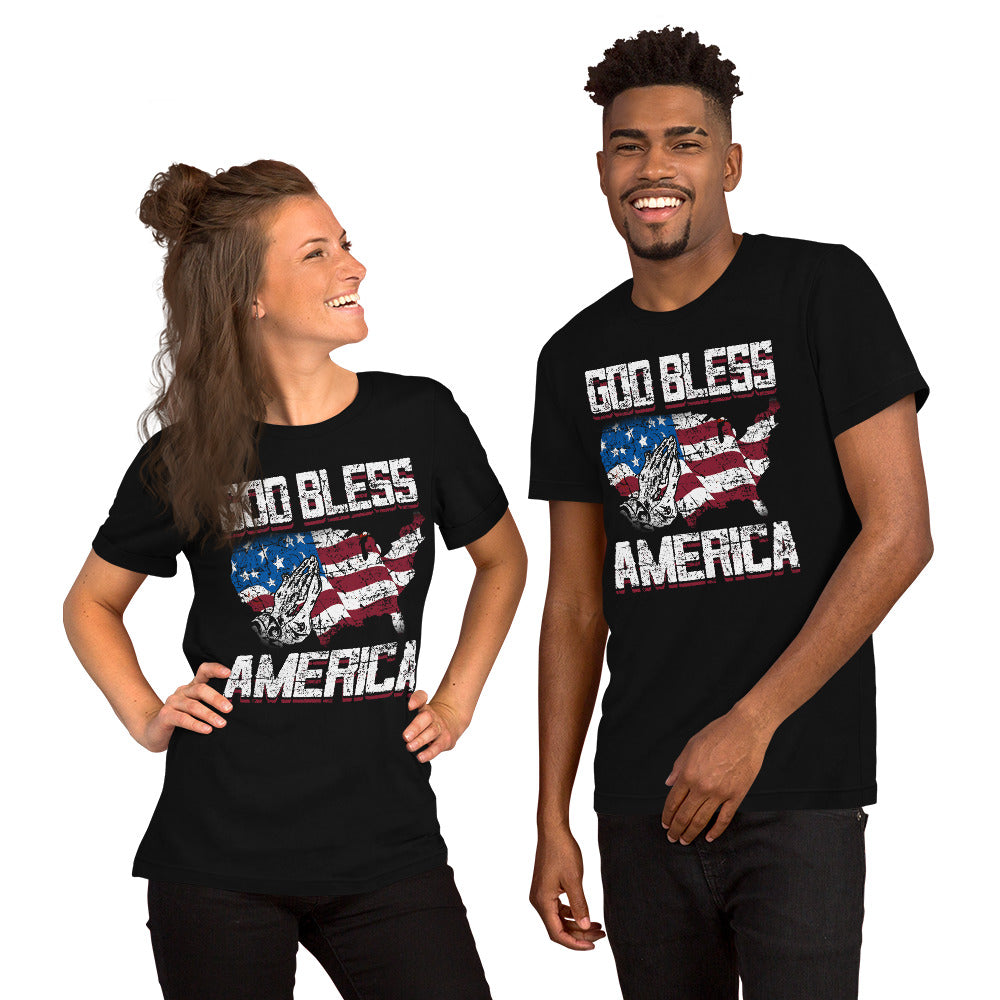 God Bless America Short-Sleeve Unisex T-Shirt