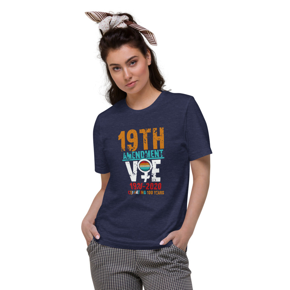 19th Amendment Only 100 Years Voting Navy  Tshirt