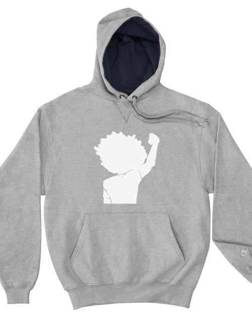 Load image into Gallery viewer, Black Lives Matter Salute Hoodie Gray
