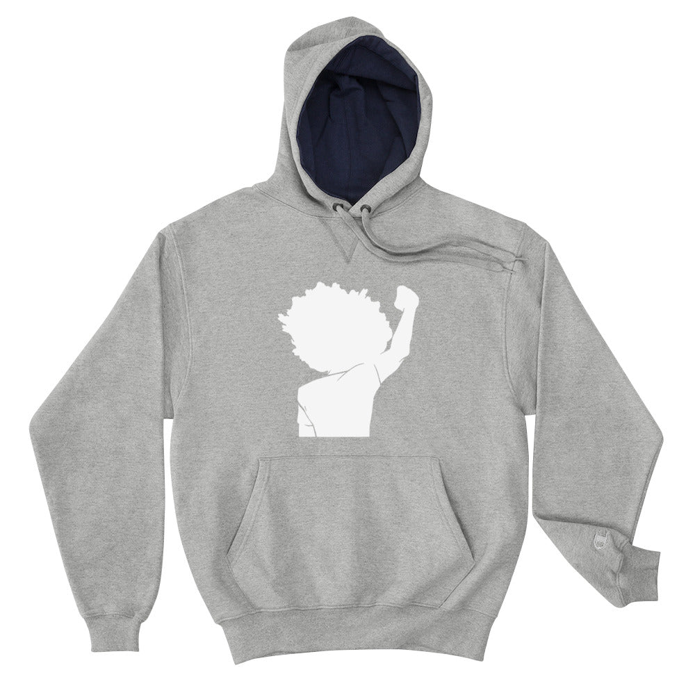 Black Lives Matter Salute Hoodie Gray