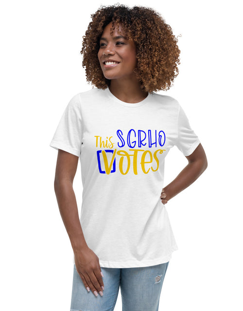 Load image into Gallery viewer, This SGRHO Votes Sigma Gamma Rho T-Shirt White
