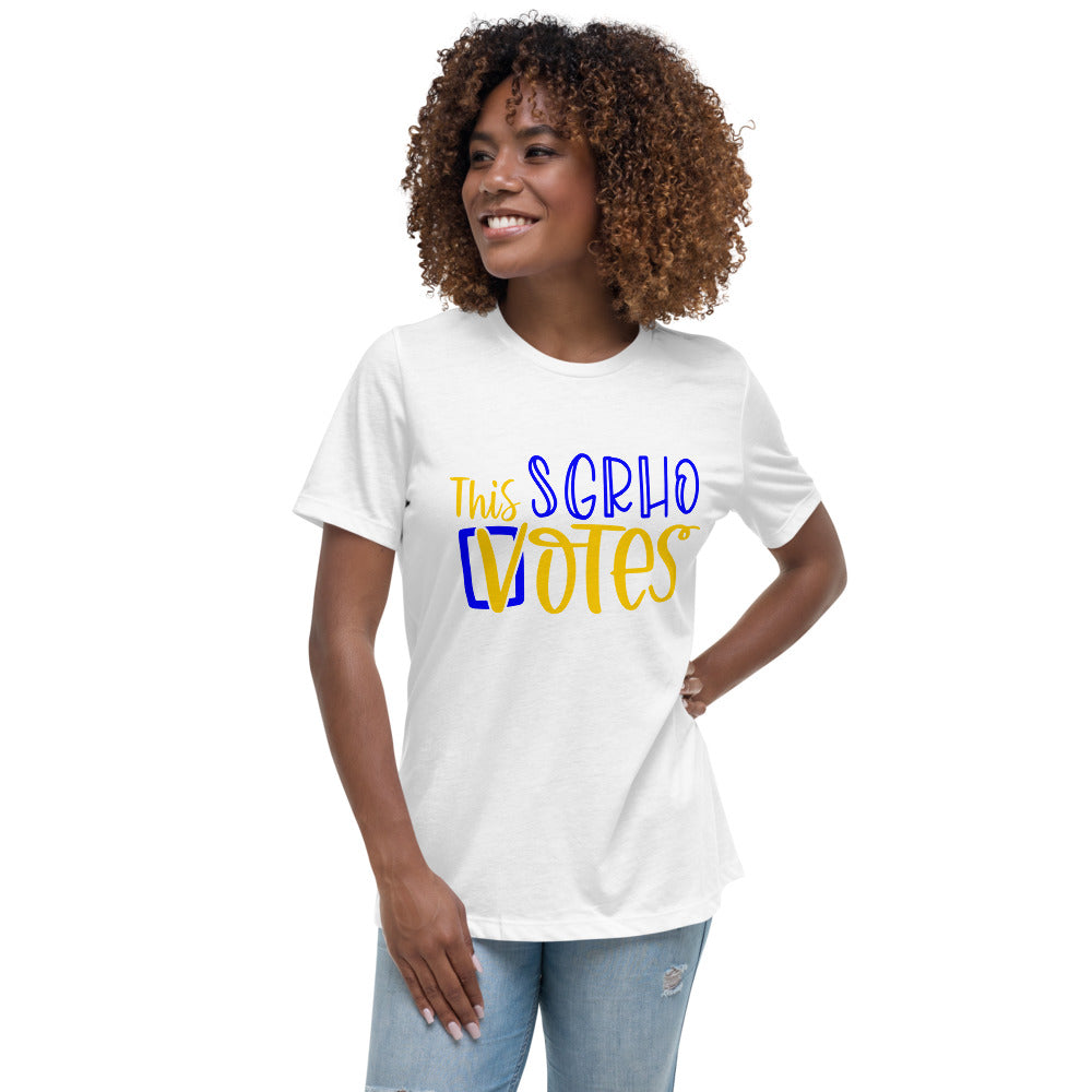 This SGRHO Votes Sigma Gamma Rho T-Shirt White