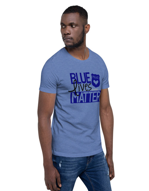 Load image into Gallery viewer, Blue Lives Matter Short-Sleeve Unisex T-Shirt
