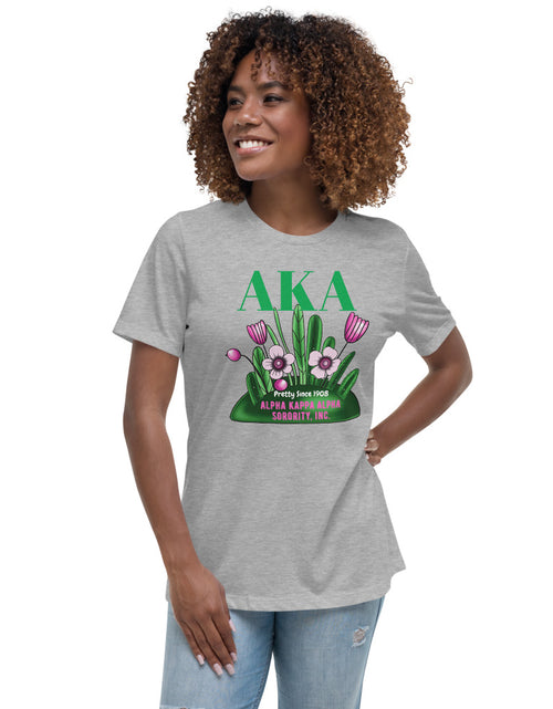 Load image into Gallery viewer, Alpha Kappa Alpha pretty Since 1908  T-Shirt Lt Gray
