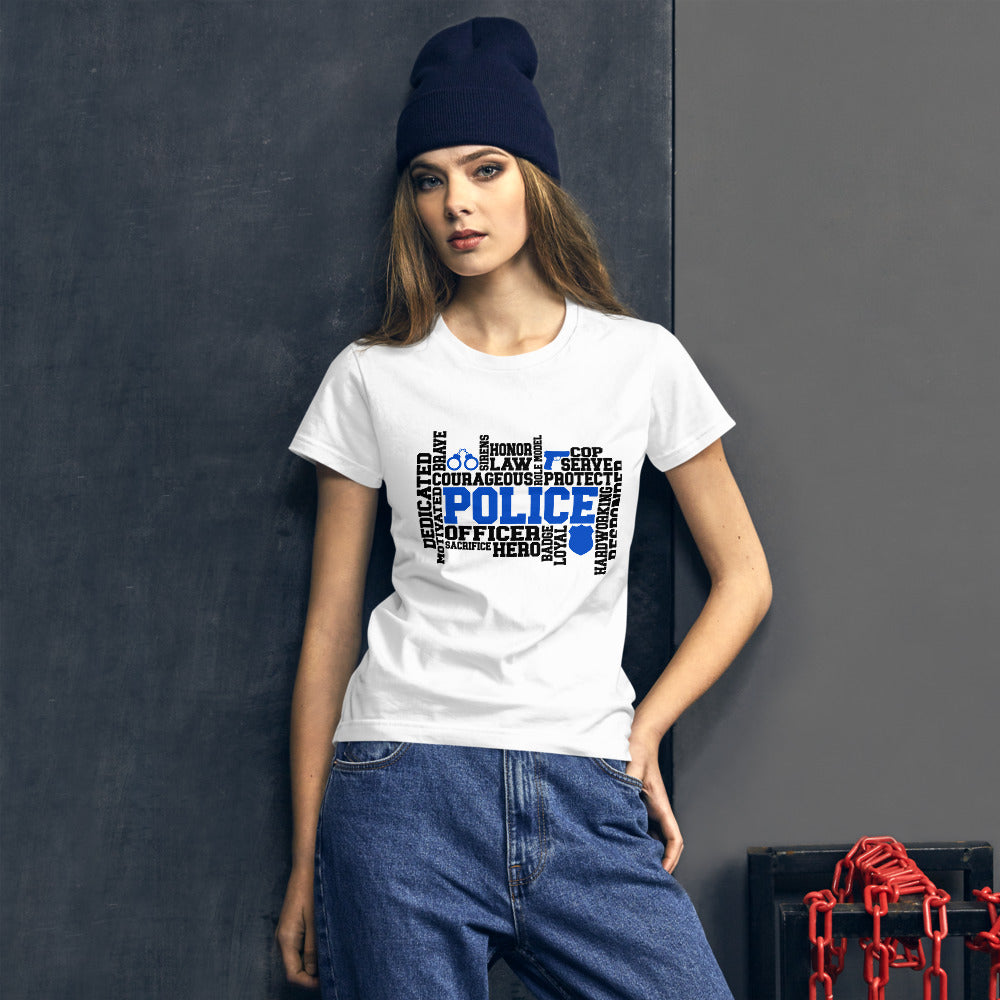 Police Word Art Women's short sleeve t-shirt