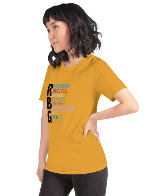 Load image into Gallery viewer, RGB Women Belong In All Places... Short-Sleeve Unisex T-Shirt
