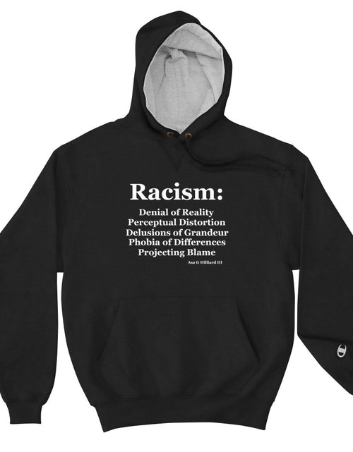 Load image into Gallery viewer, Racism Defined Black Hoodie
