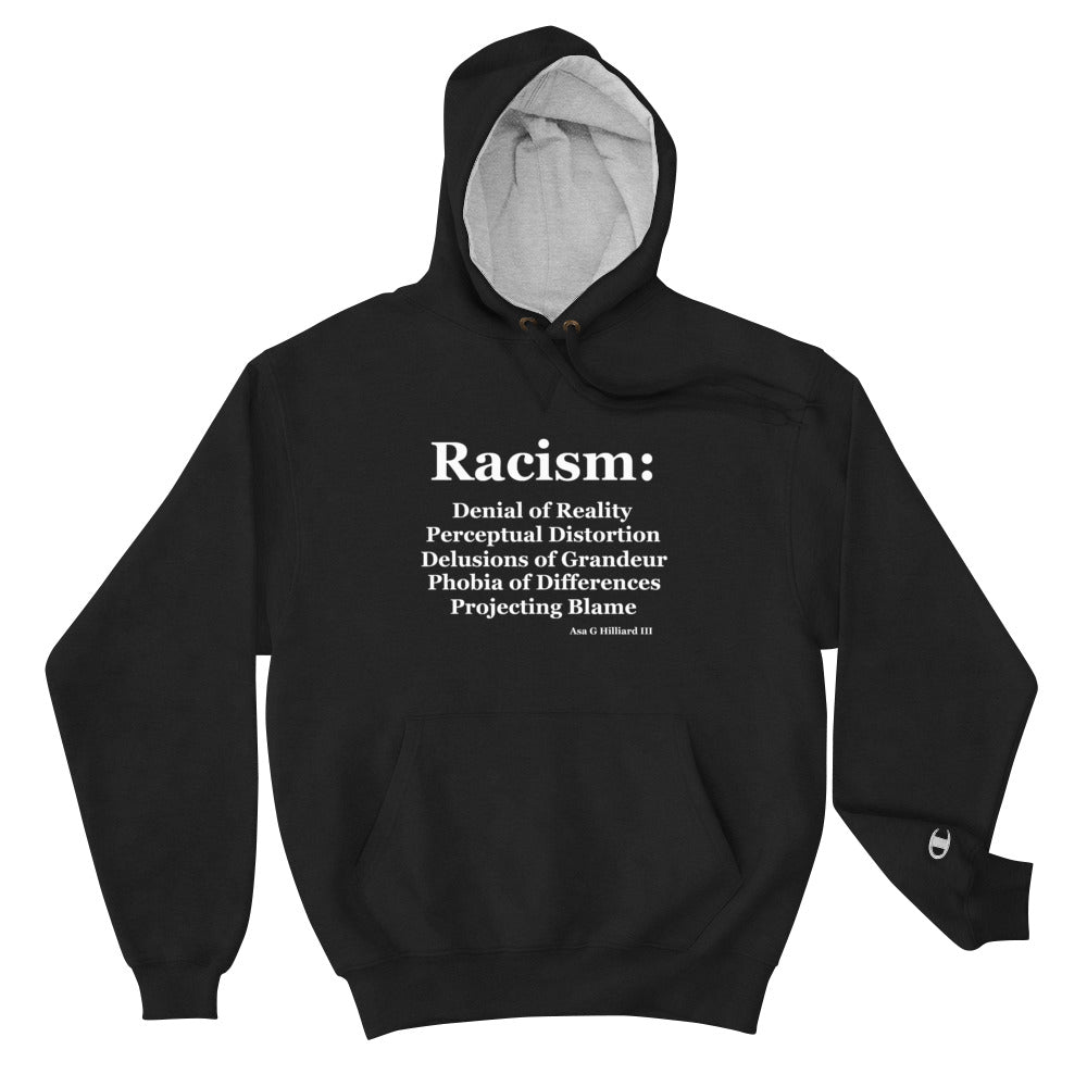 Racism Defined Black Hoodie