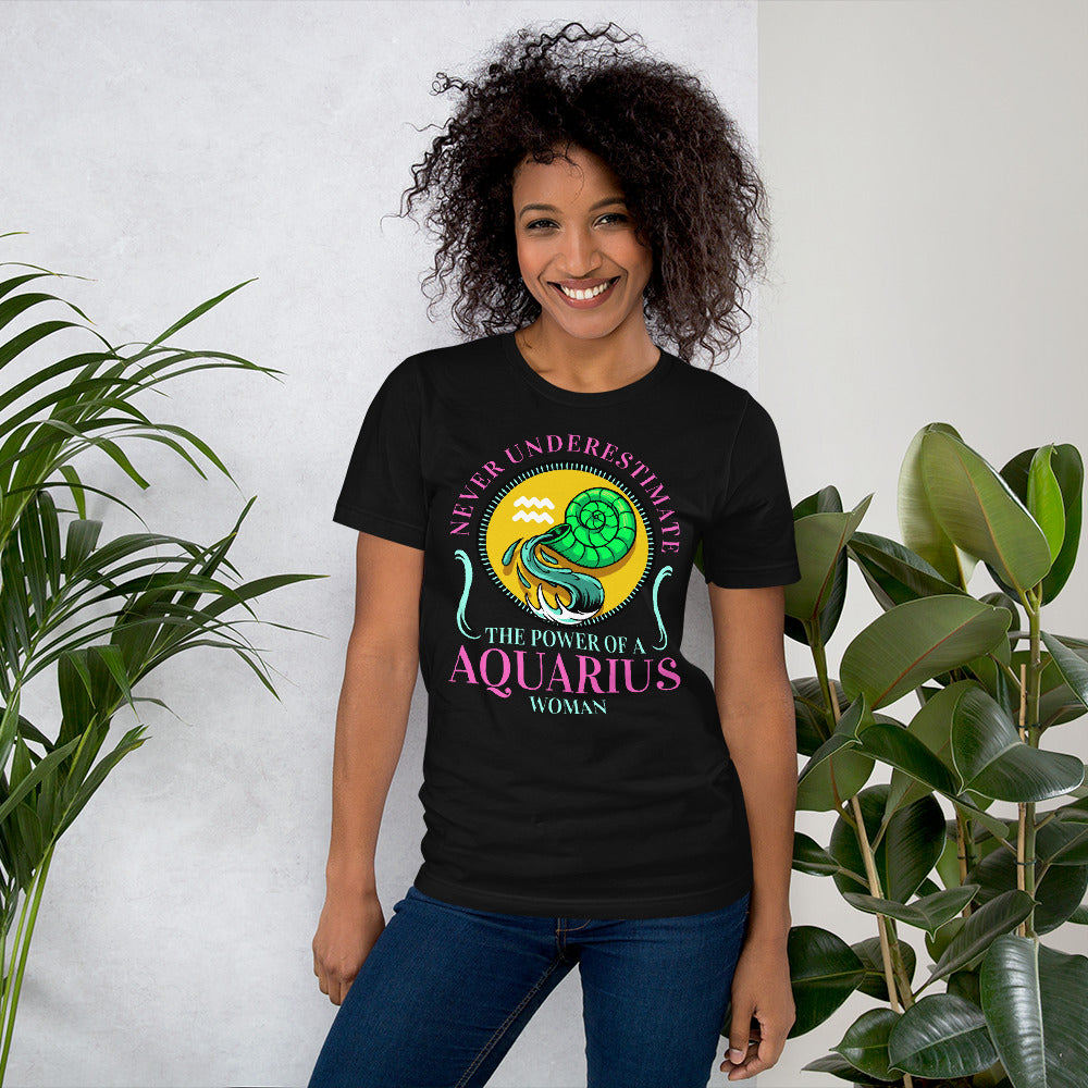 Zodiac Aquarius Short-Sleeve Unisex T-Shirt