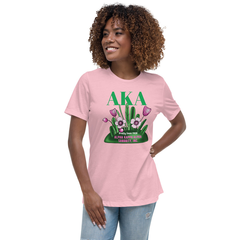 Alpha Kappa Alpha pretty Since 1908  T-Shirt Pink