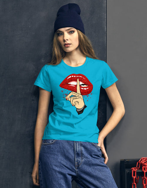 Load image into Gallery viewer, Quarantine Lips Women&#39;s short sleeve t-shirt
