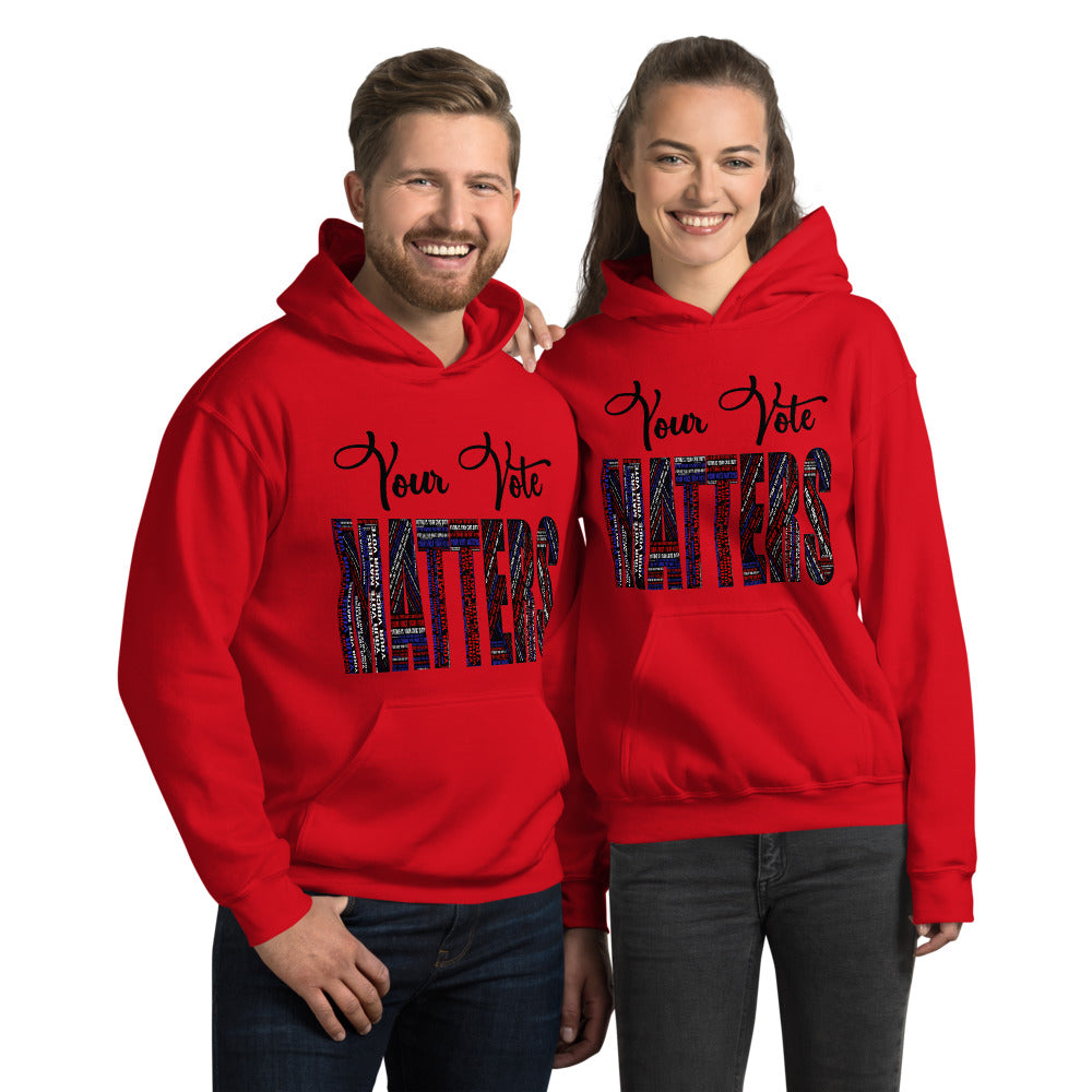 Red Your Vote Matters Unisex Hoodie