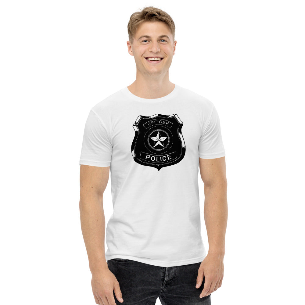 Police Officers Badge Men's staple tee