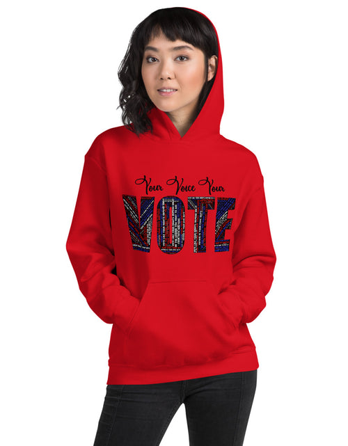 Load image into Gallery viewer, You Voice Your Vote Unisex Hoodie
