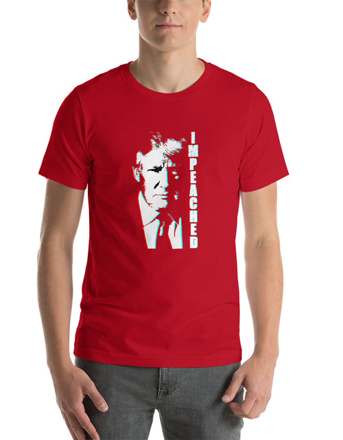 Load image into Gallery viewer, Red Trump Impeached Short-Sleeve Unisex T-Shirt
