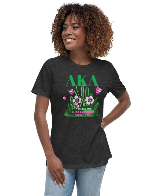 Load image into Gallery viewer, Alpha Kappa Alpha pretty Since 1908  T-Shirt Gray
