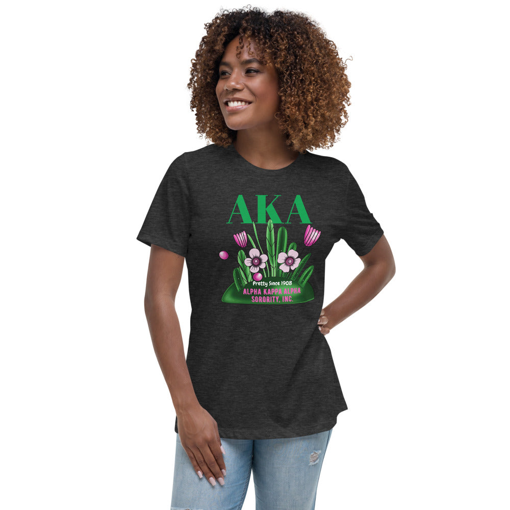 Alpha Kappa Alpha pretty Since 1908  T-Shirt Gray